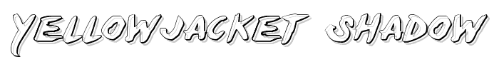 Yellowjacket Shadow font